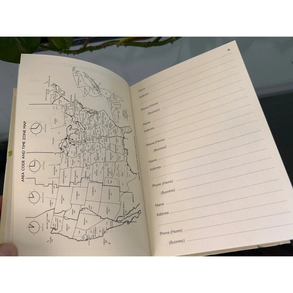 Vintage 1980 Hallmark Floral Address Book 